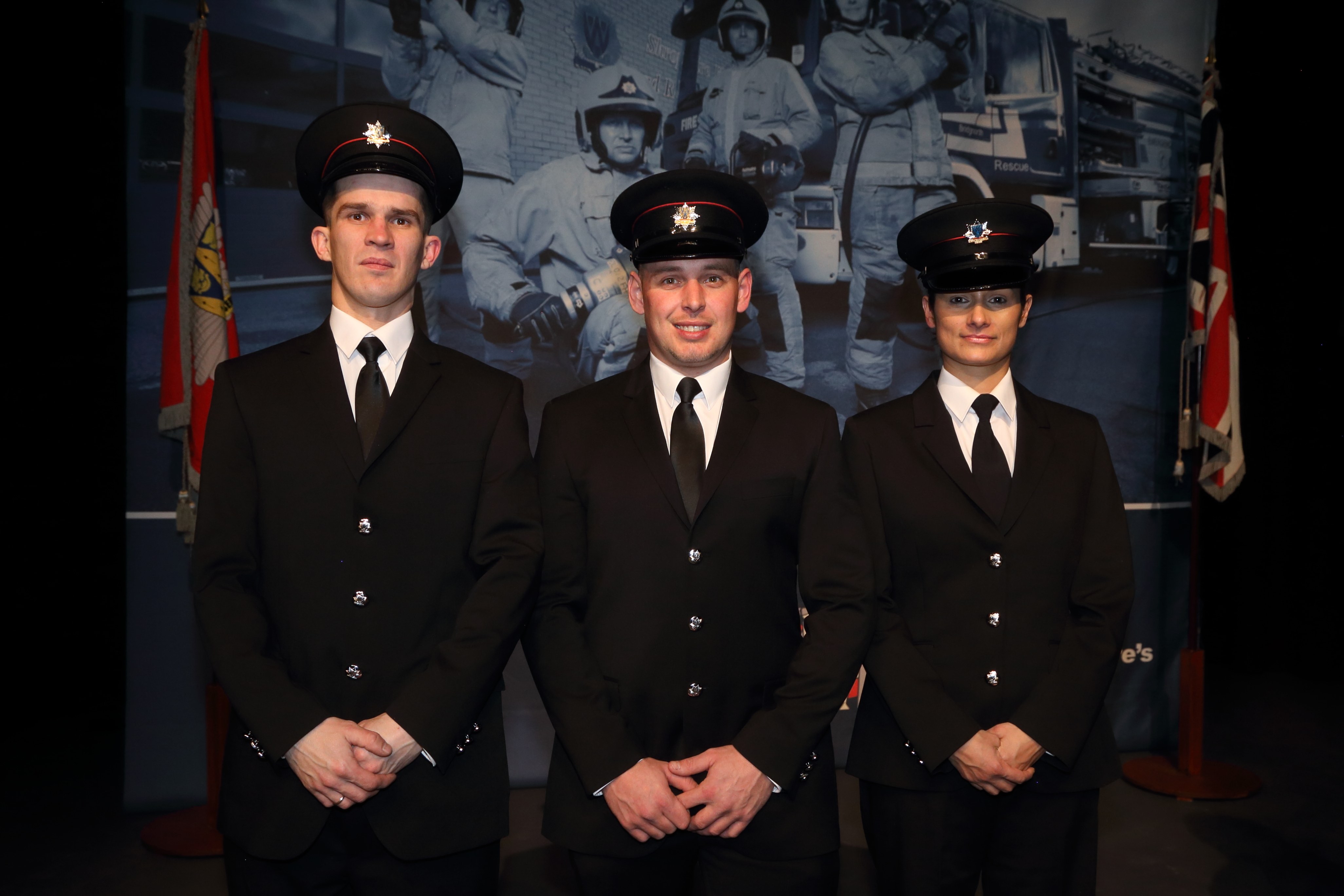 Rose breeder Arunas Balsys, who works in Albrighton and Simon Foulger, who runs his own home maintenance business and appointments clerk Carly Woodman, are based at Albrighton Fire Station.