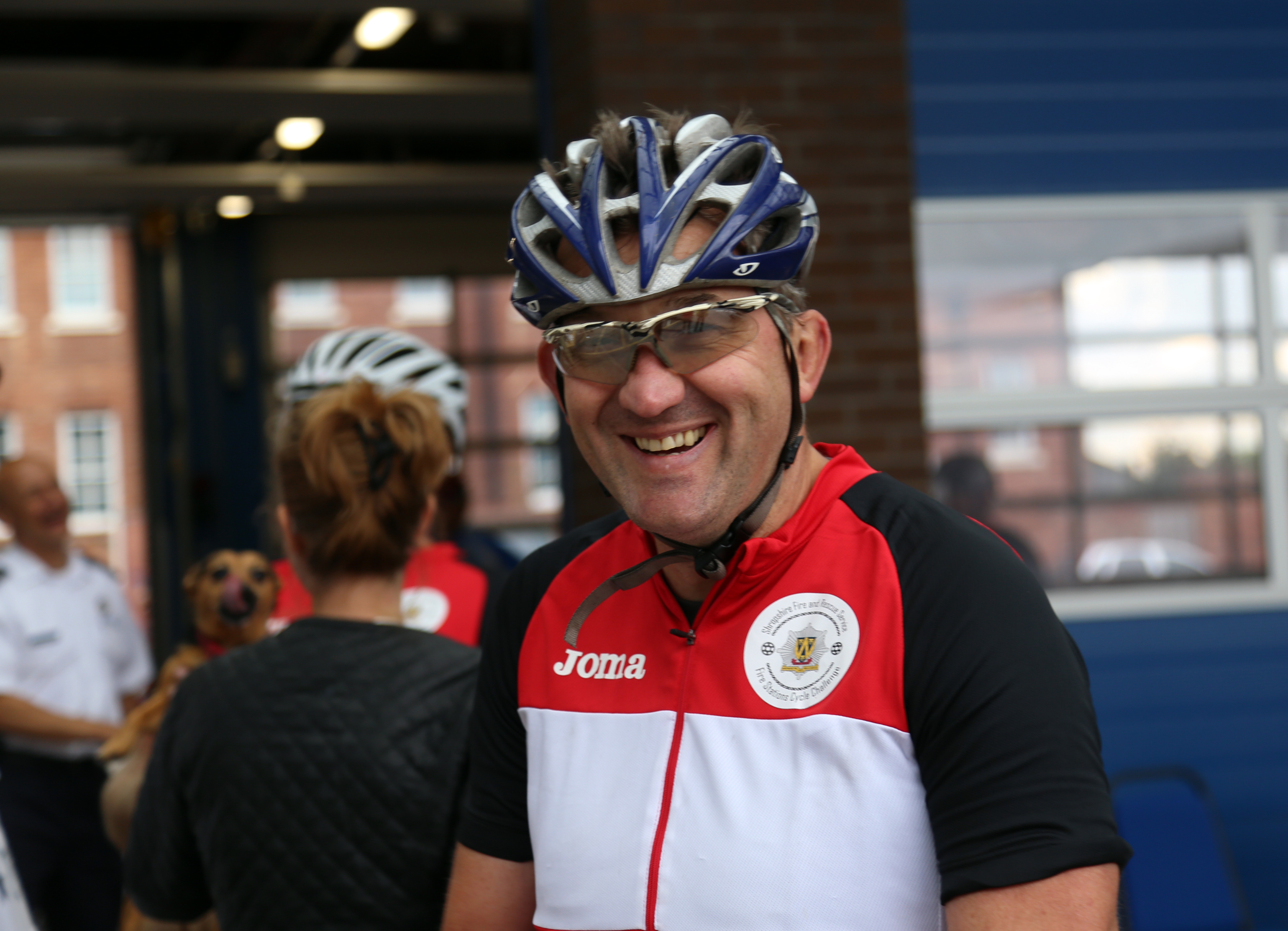 A "memorable" cycle ride to all Shropshire fire stations and "proud" to do it for two important charities, said Chief Fire Officer Rod Hammerton.