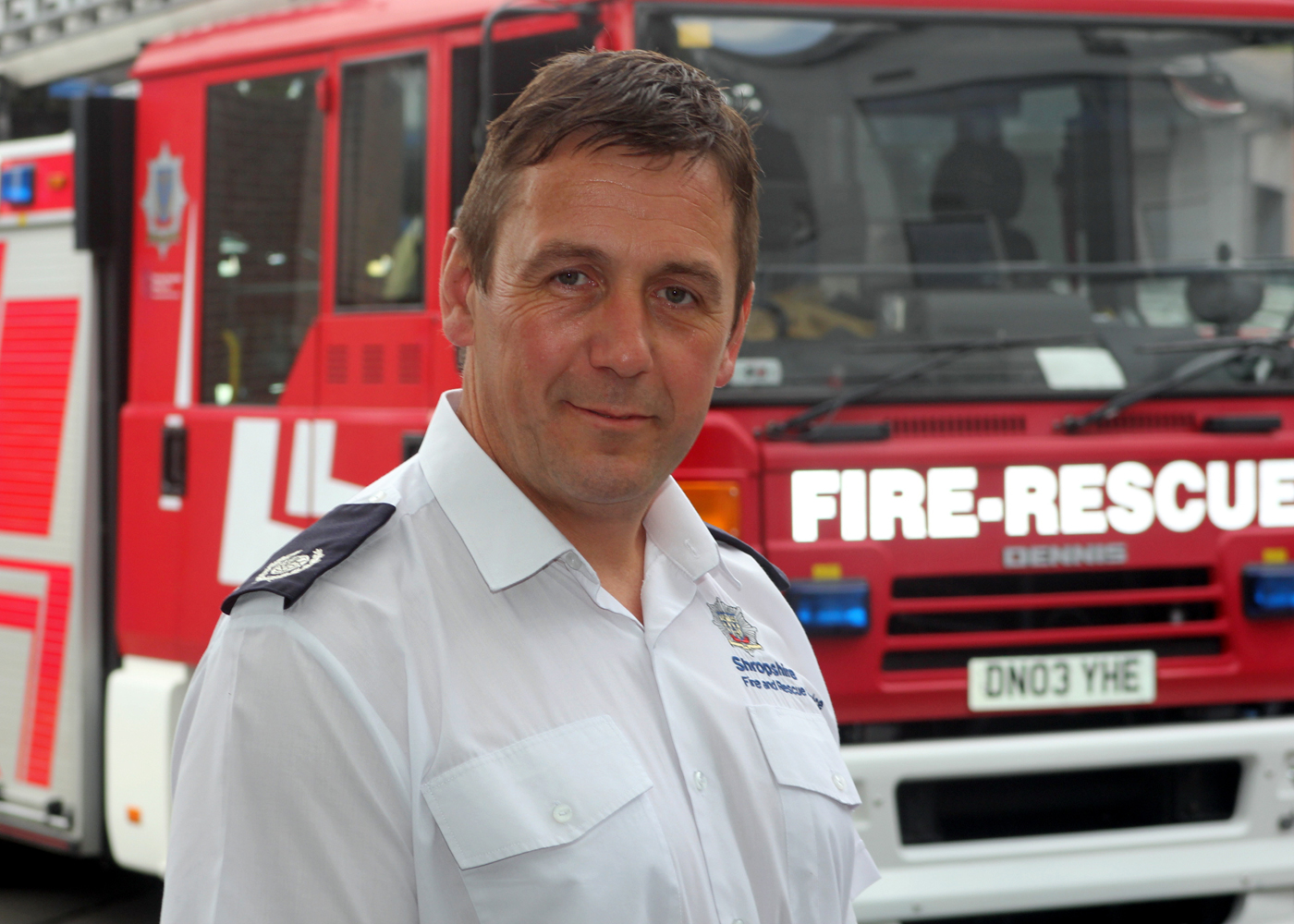 Group Commander Neil Griffiths who worked to set up Fes in Shropshire