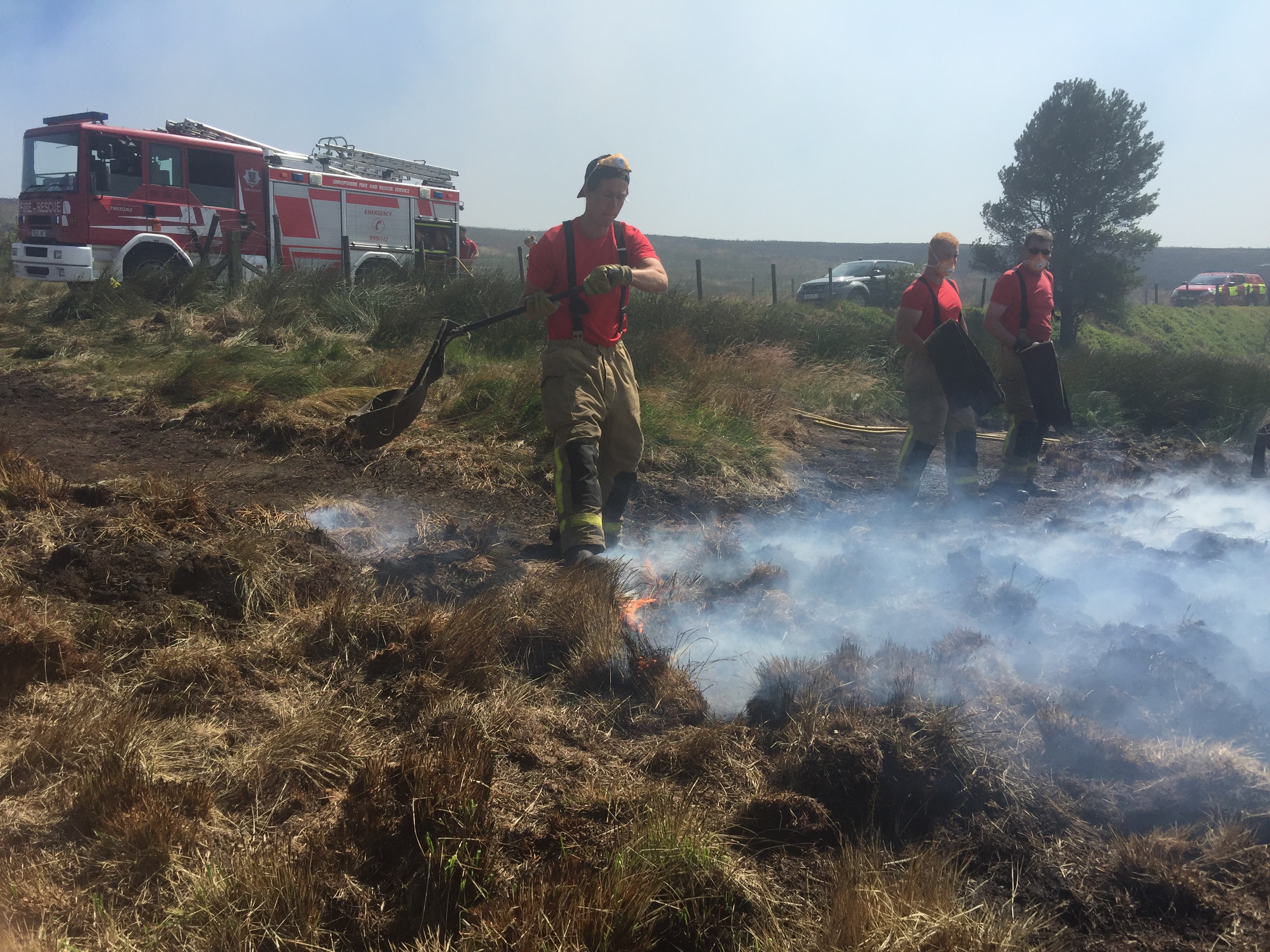Shropshire Firefighters Called to Lancashire Moorland Blaze