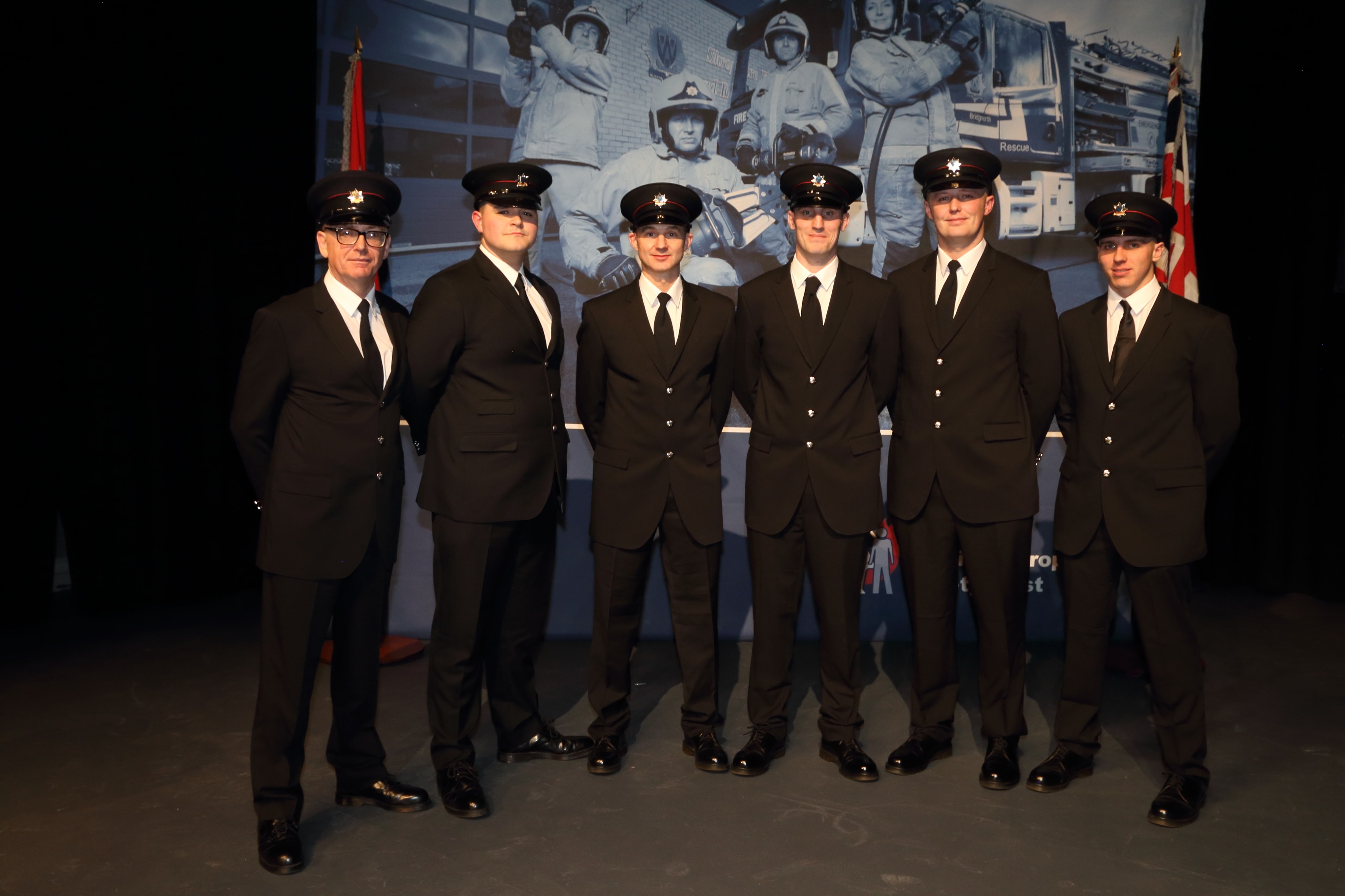 Left to right: Church Stretton beekeeper Charles Millar, Bridgnorth Aluminium logistics operator Andy Reeves, heating engineer Jon Hirst, cook Nick Lewis, former professional golfer David Leach and greenkeeper Kieran Hall.