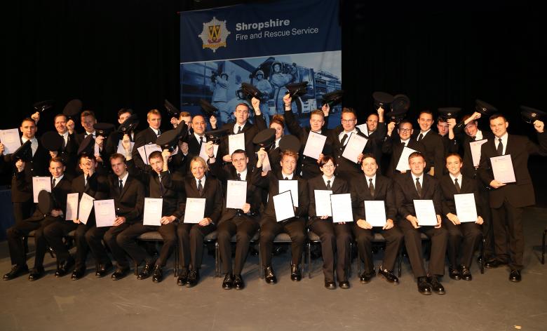 Hats off to Shropshire Fire and Rescue Service’s latest recruits