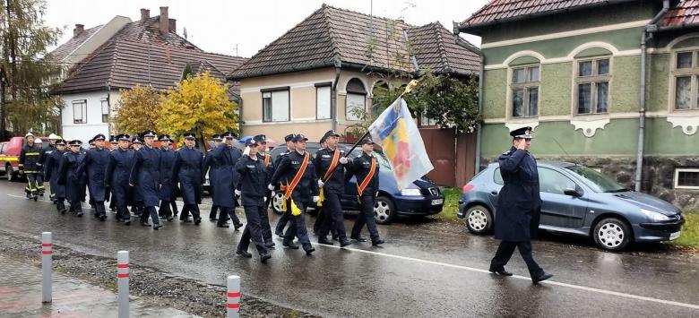 Romanian firefighters' paraded at a special ceremony to thank the Shropshire led campaign which has delivered UK fire engines to replace dilapidated rural appliances. Romanian firefighters' paraded at a special ceremony to thank the Shropshire led campaign which has delivered UK fire engines to replace dilapidated rural appliances.