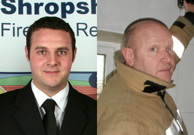 Side-by-side head and shoulders photos of Tim and Adrian