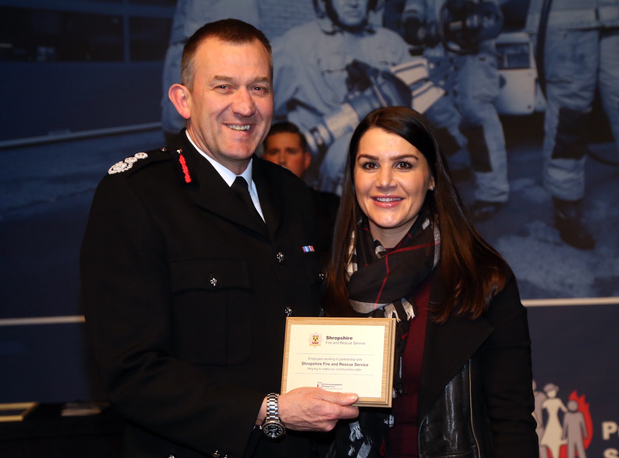 Amy Mitchell with her award from Mr Rod Hammerton