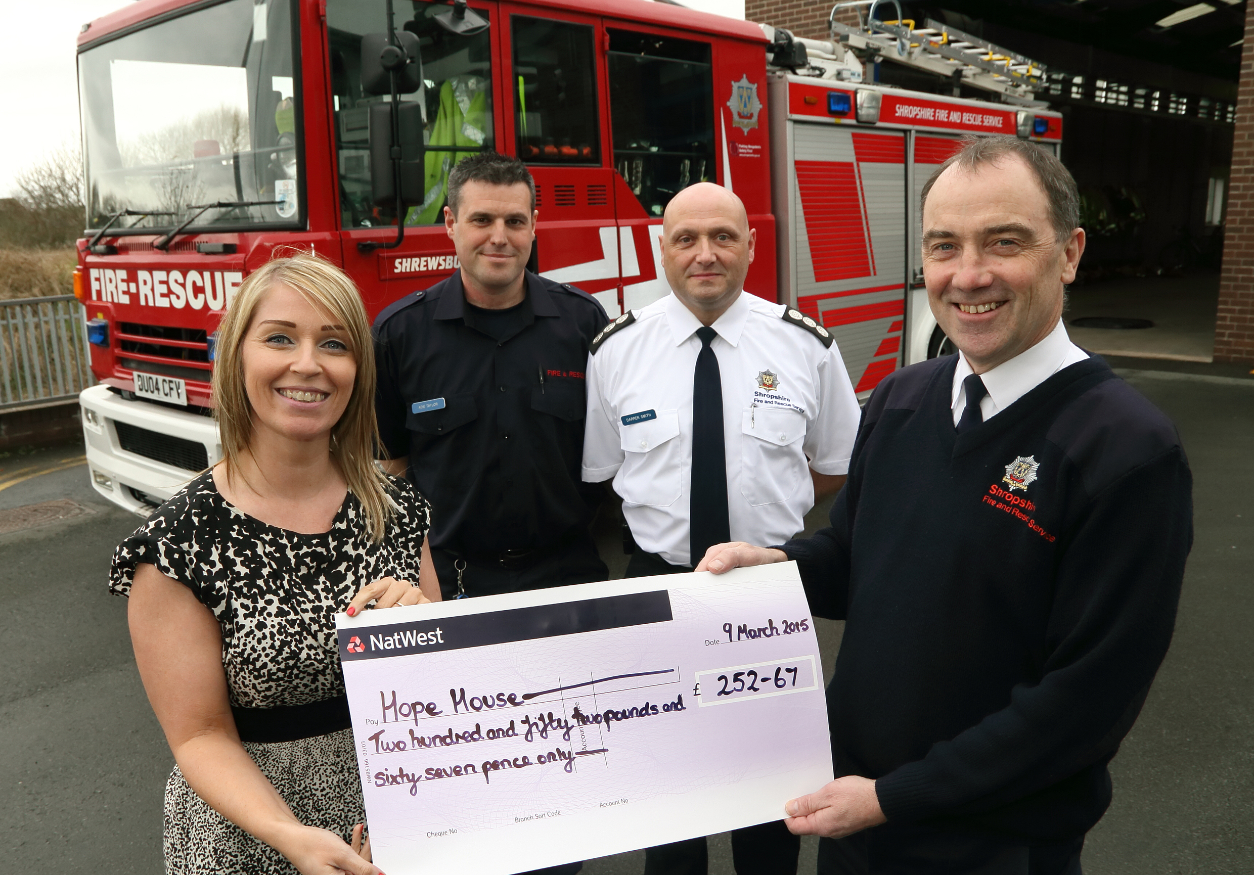 Hope House Cheque Picture