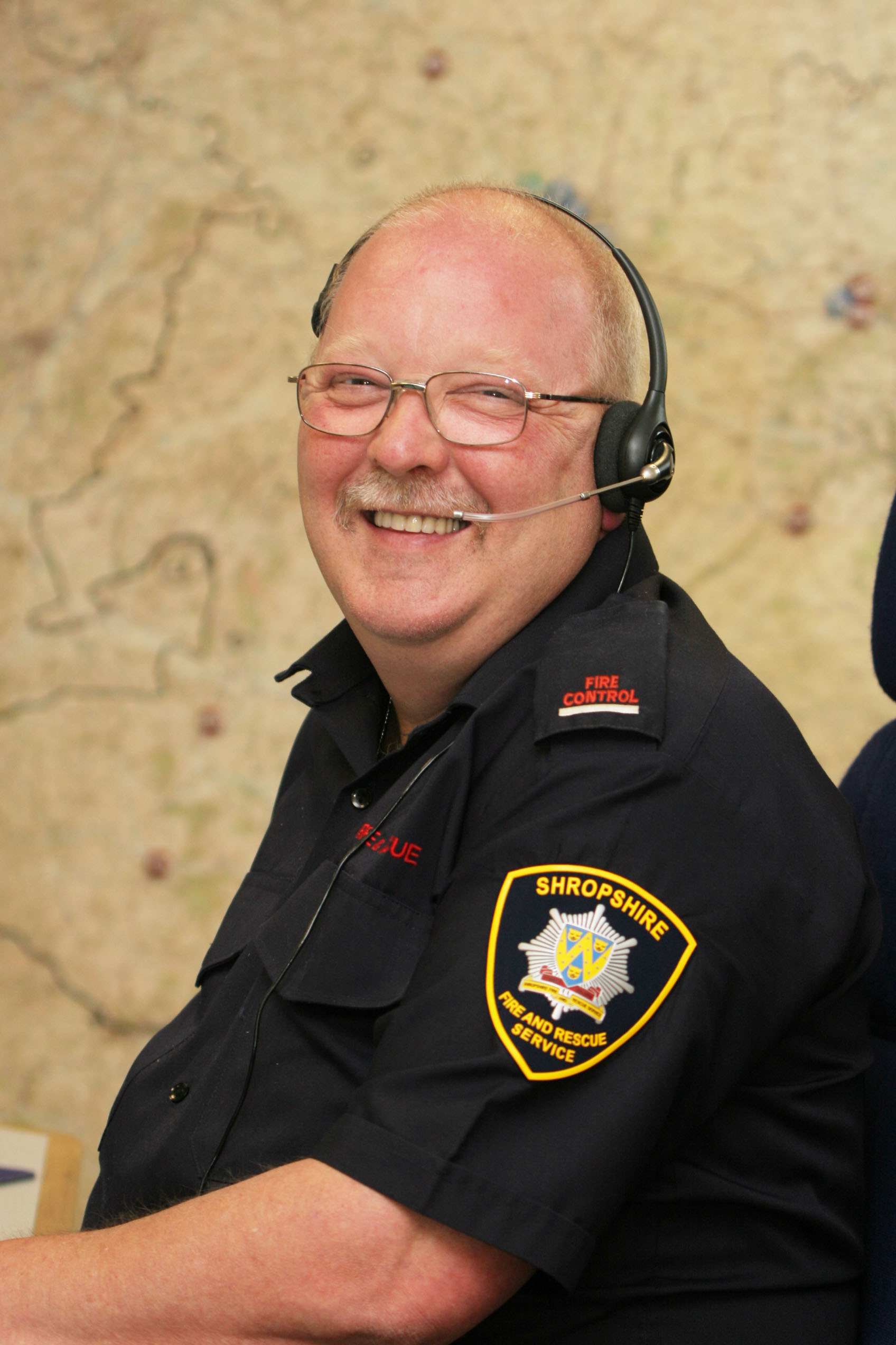 Ian Titley in fire control at Shrewsbury