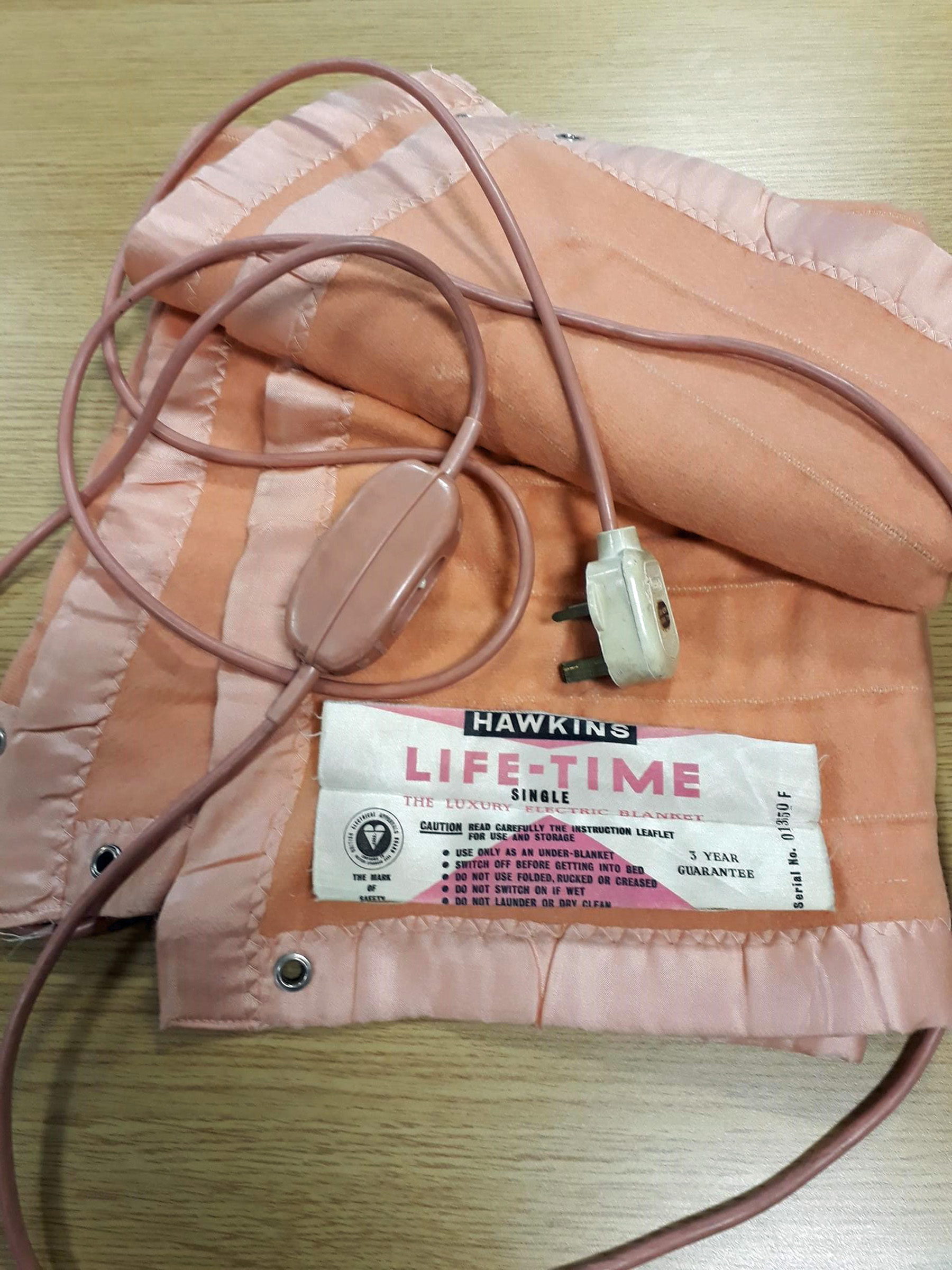 Old electric blanket