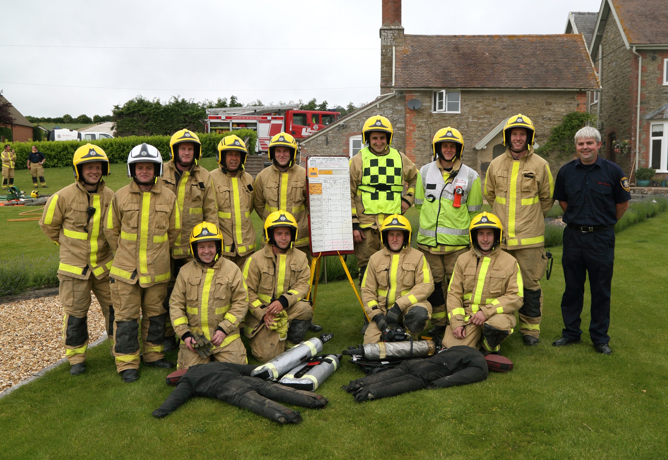 Craven Arms firefighters