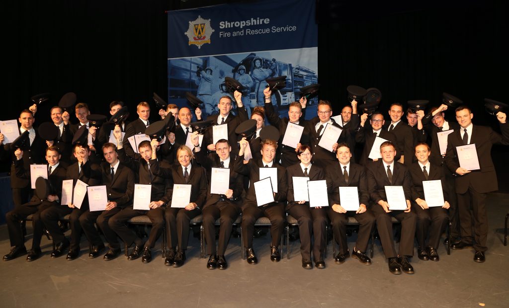Hats off to Shropshire Fire and Rescue Service’s latest recruits