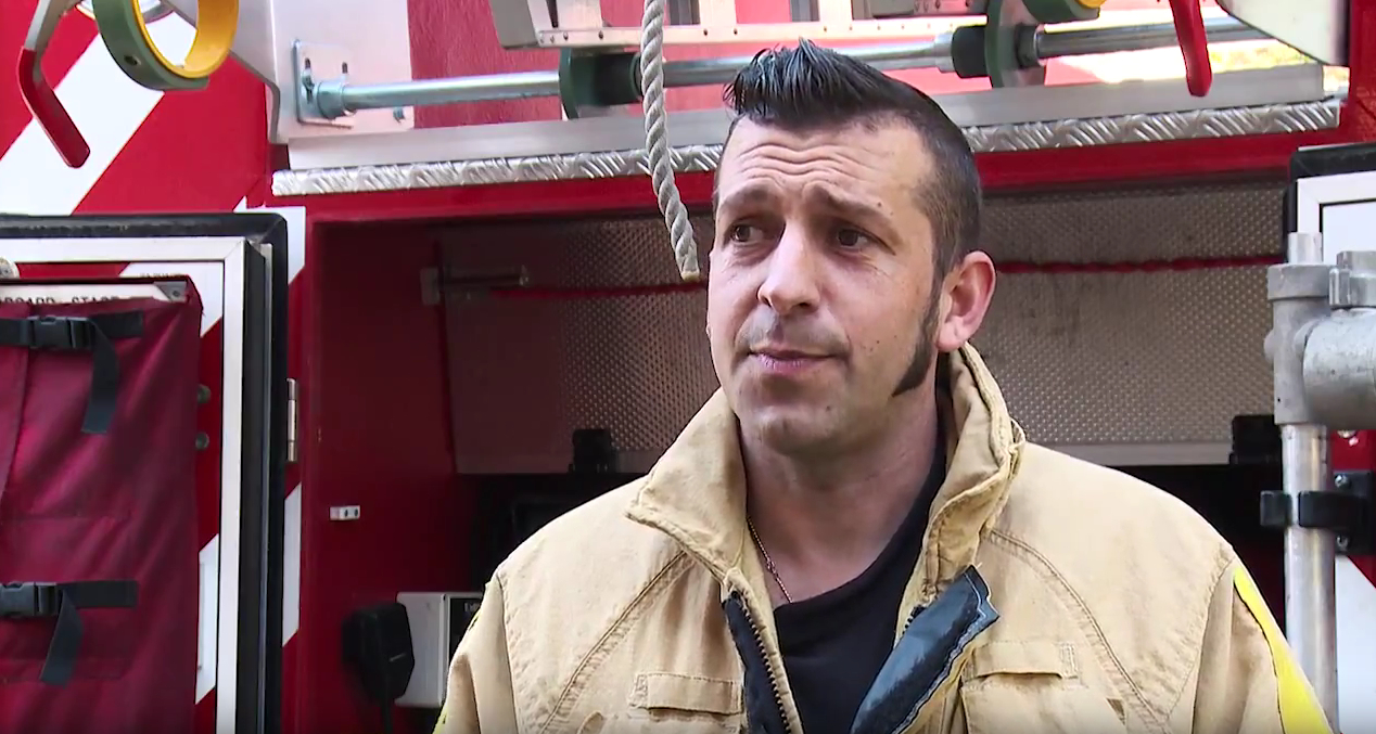 Shropshire firefighter Luke Veal gained confidence to study again