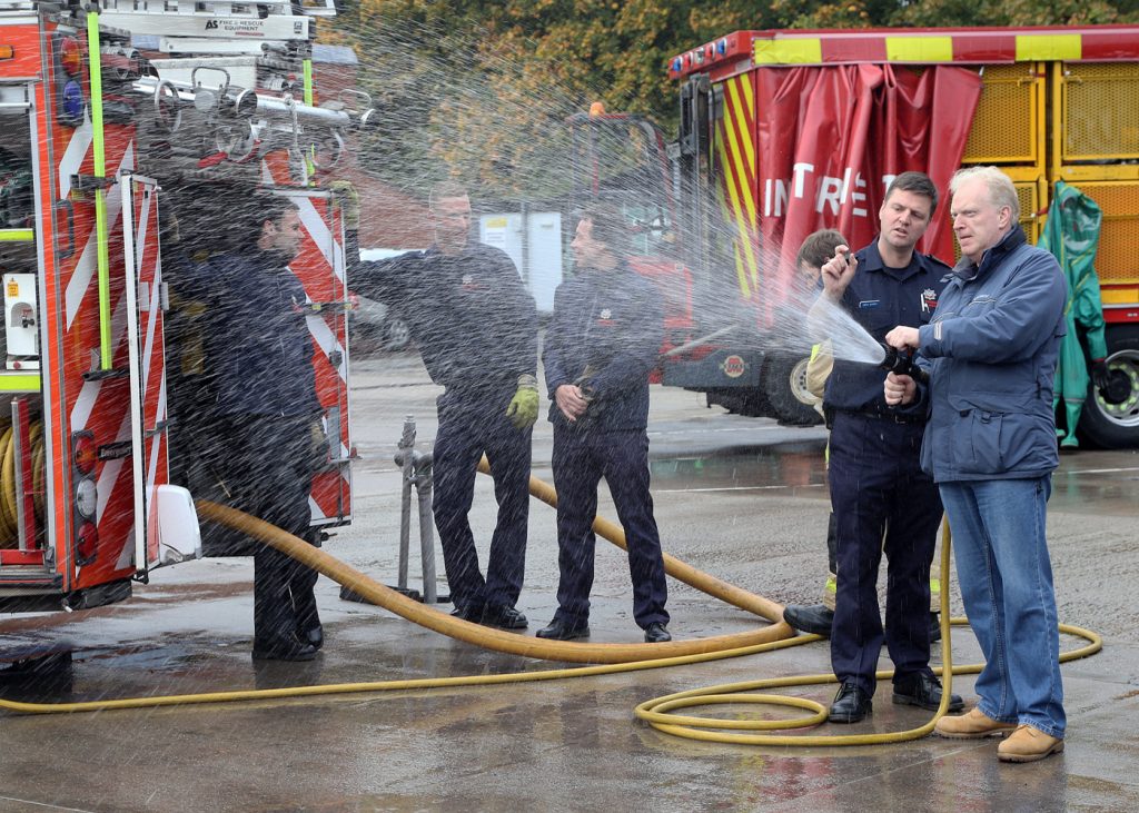 telford fire station open day spray