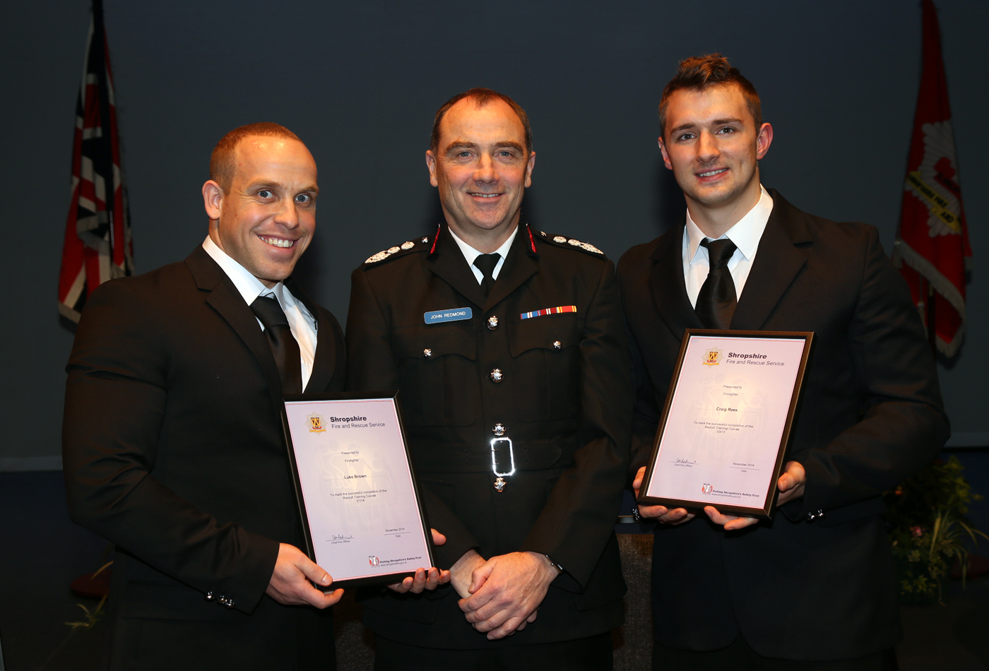 Wellington firefighter new recruits