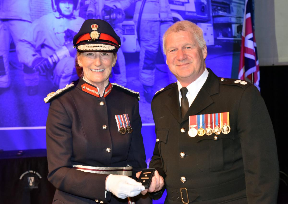 Shropshire Fire and Rescue Service celebrates achievements and long service at annual awards night by the River Severn