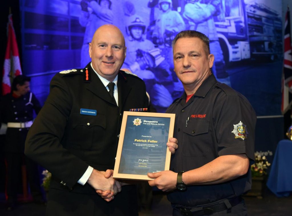 Shropshire Fire and Rescue Service celebrates new recruits and award winning staff